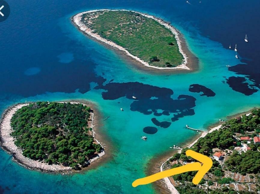 Apartmani Lina Veliki Drvenik Bagian luar foto